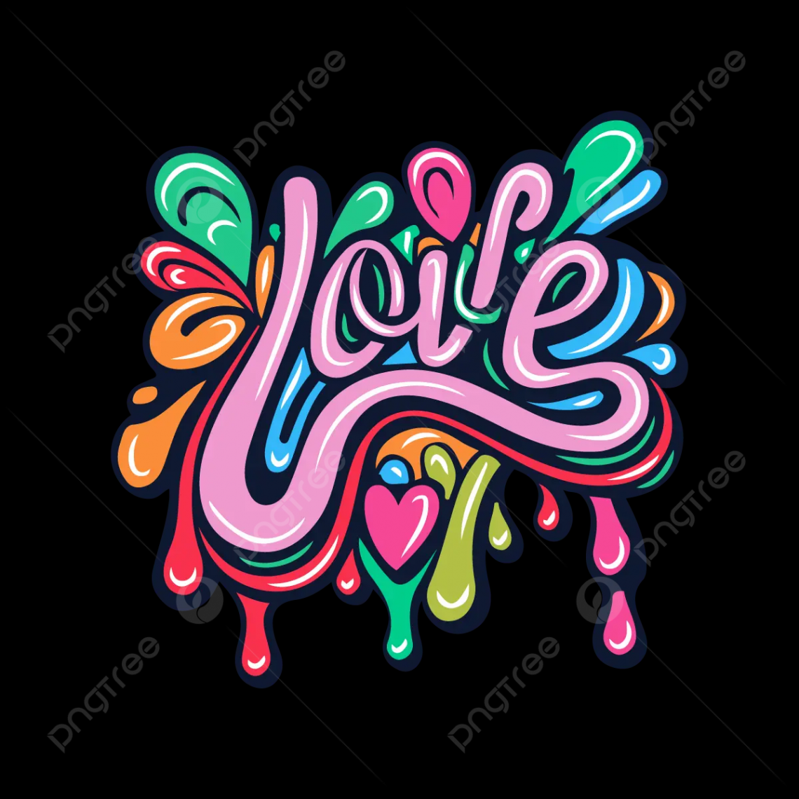 Love Graffiti Lettering Vector, Love, Graffiti, Lettering PNG and