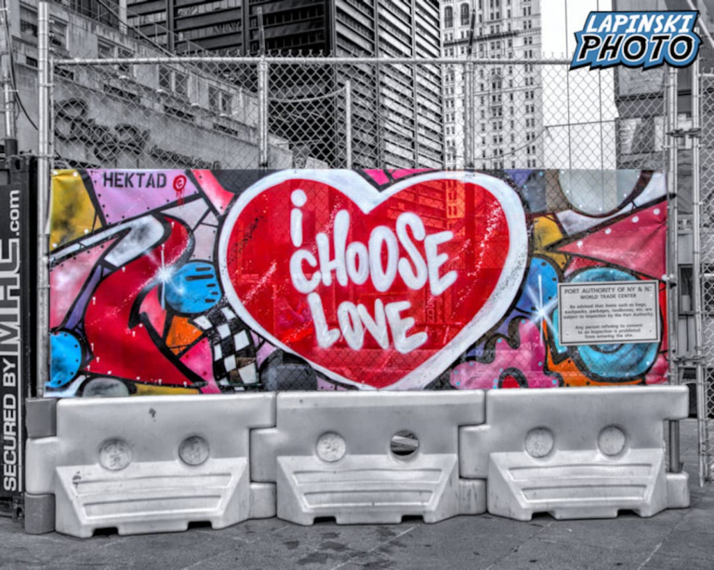 Love Graffiti Photograph New York Color Photography Street - Etsy