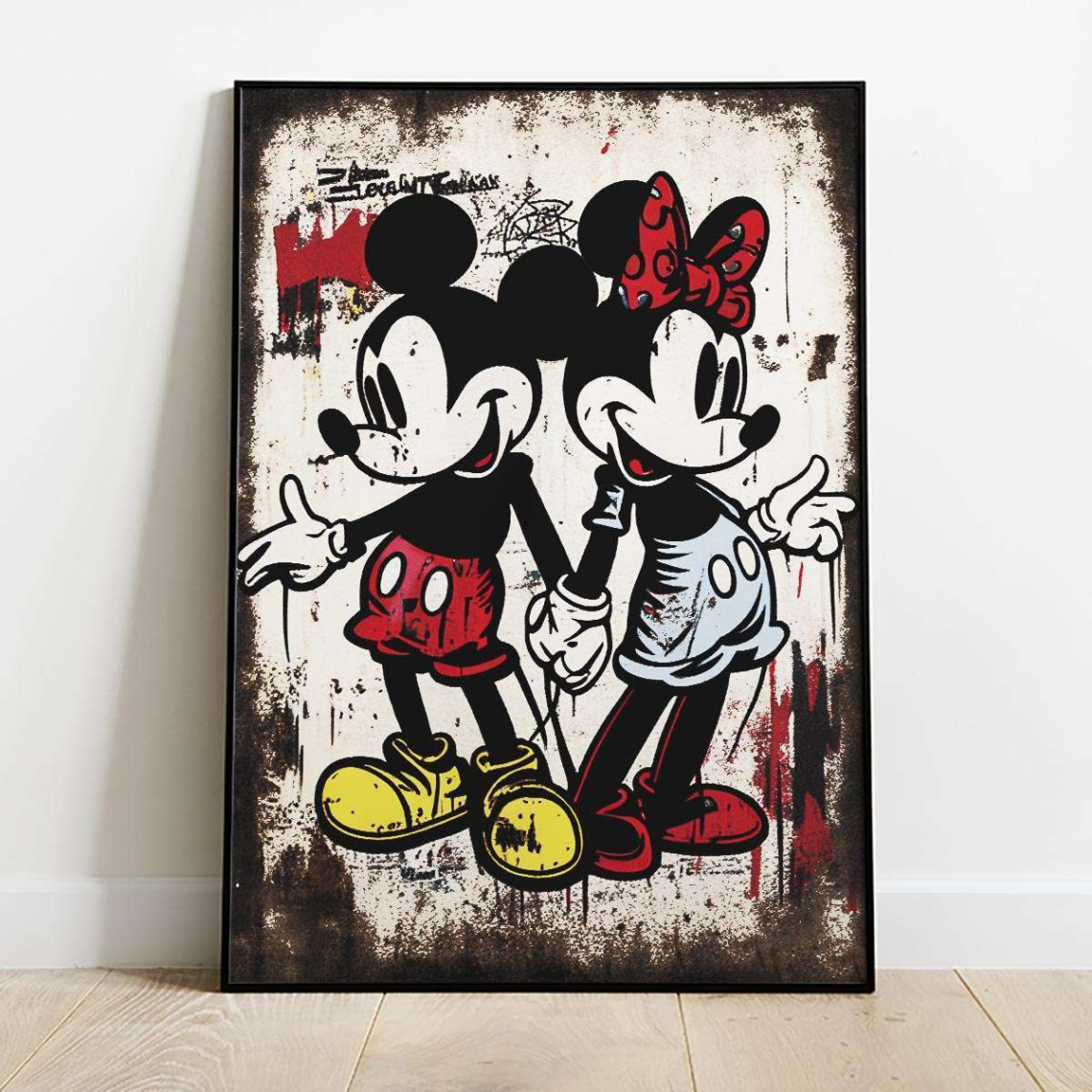 Love You Long Time Cartoon Graffiti Art Poster - Rock Salt Prints