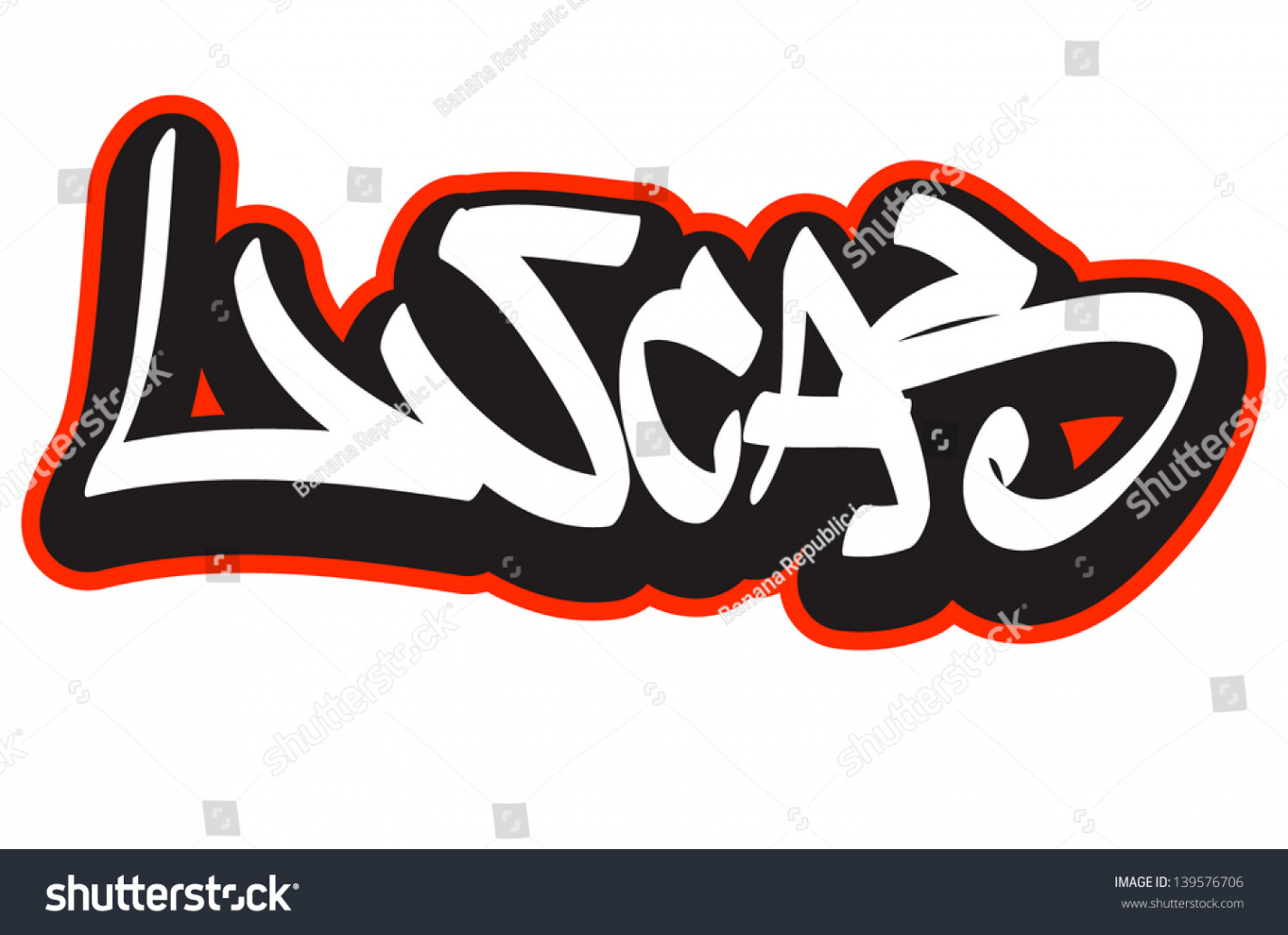 Lucas graffiti Schriftstil-Name