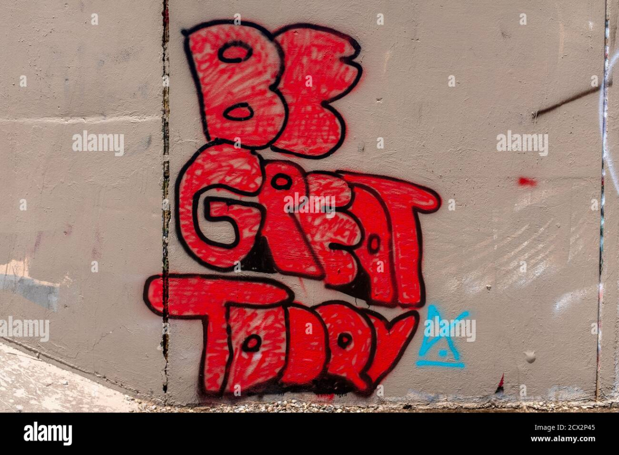 Motivational graffiti hi-res stock photography and images - Alamy