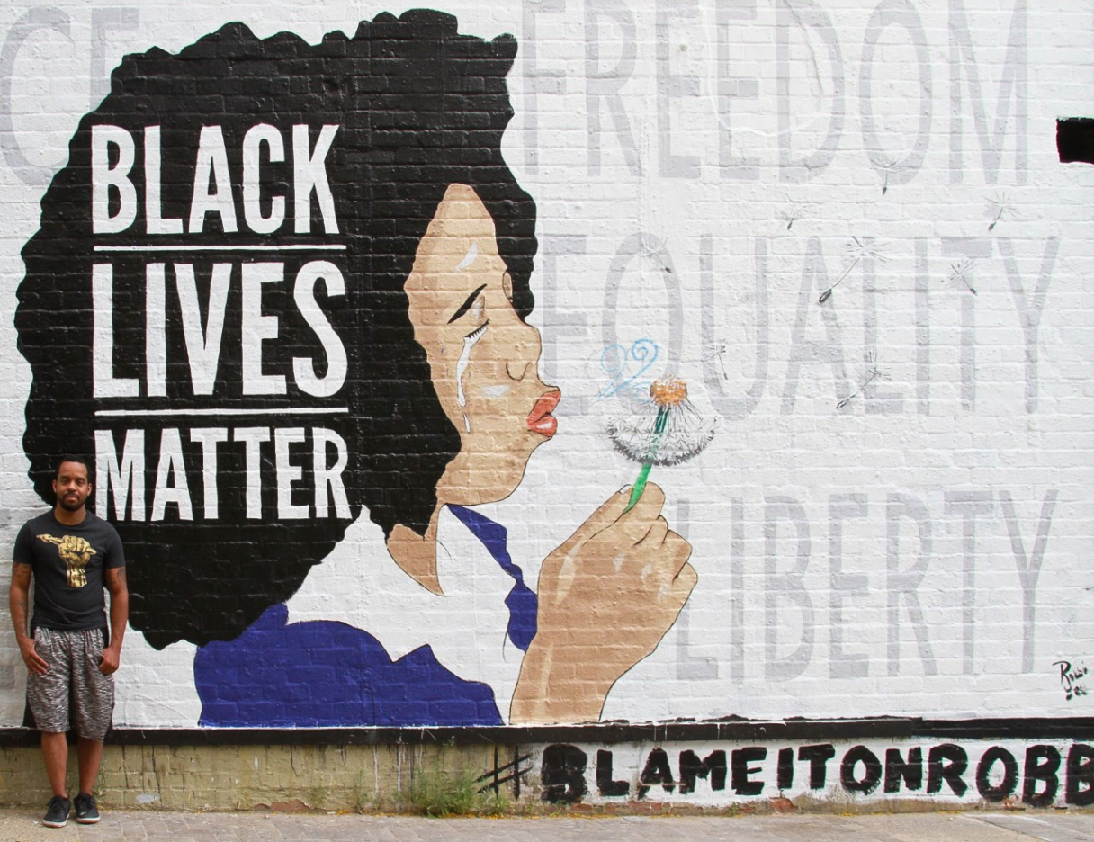 Murals with a message: Artists paint downtown in support of Black