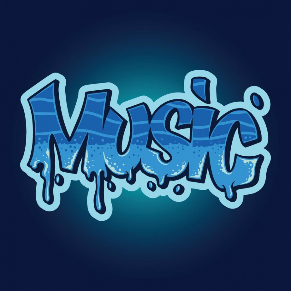 Music Graffiti Character Style Text  Vector Art at Vecteezy