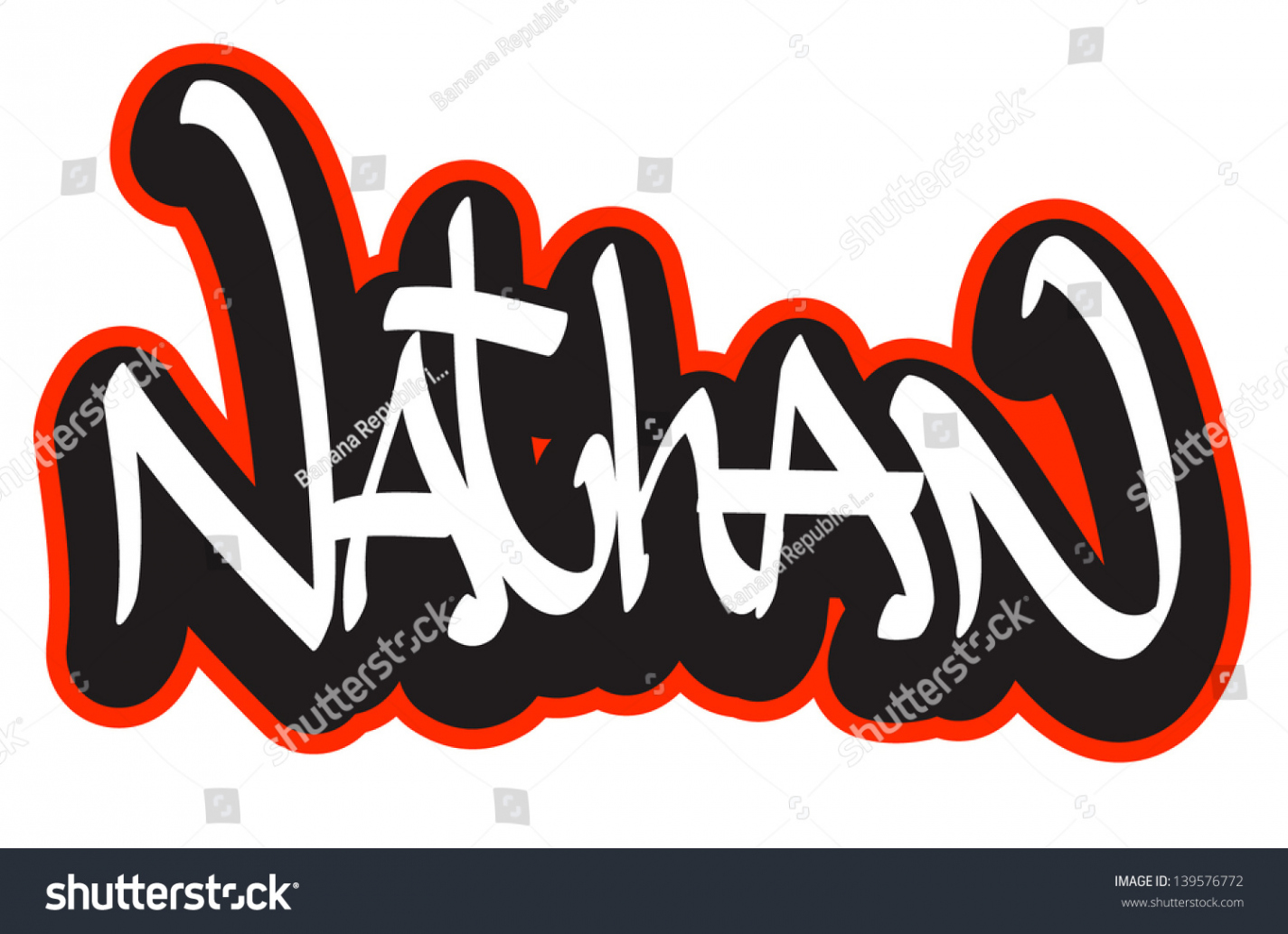 Nathan Graffiti Schriftstil-Name