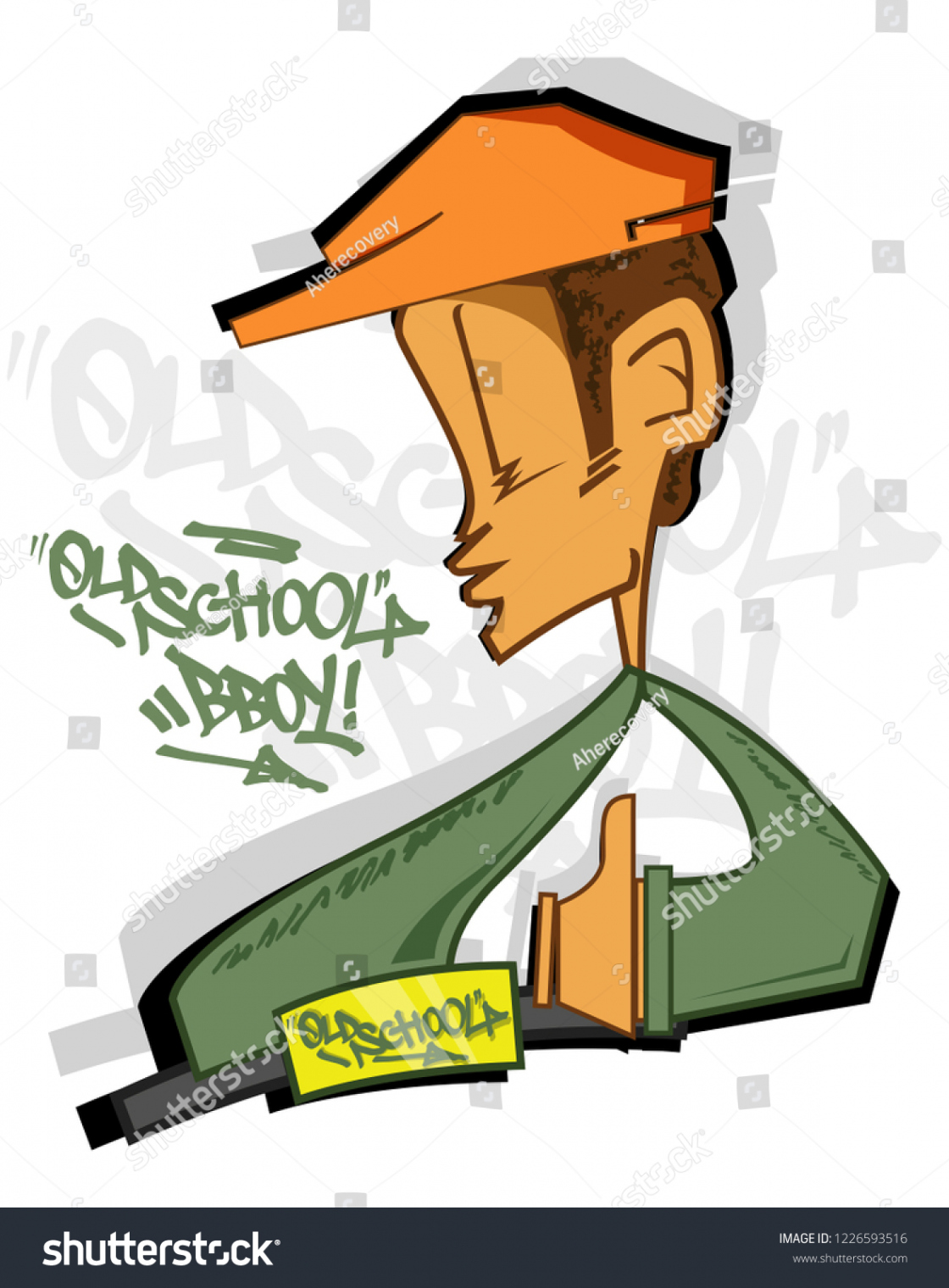 Old School Graffiti Character: Stock-Vektorgrafik (Lizenzfrei