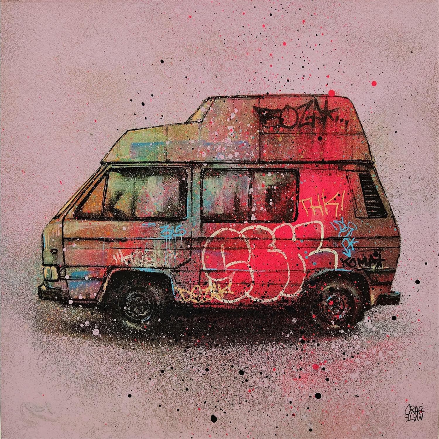 ▷ Painting Urban van by Graffmatt  Carré d