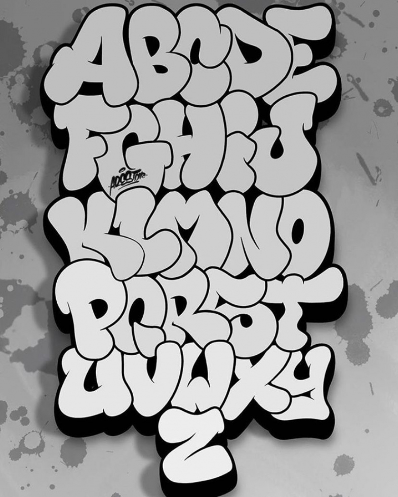 Pin by AisOne on Alphabet  Graffiti lettering, Graffiti alphabet