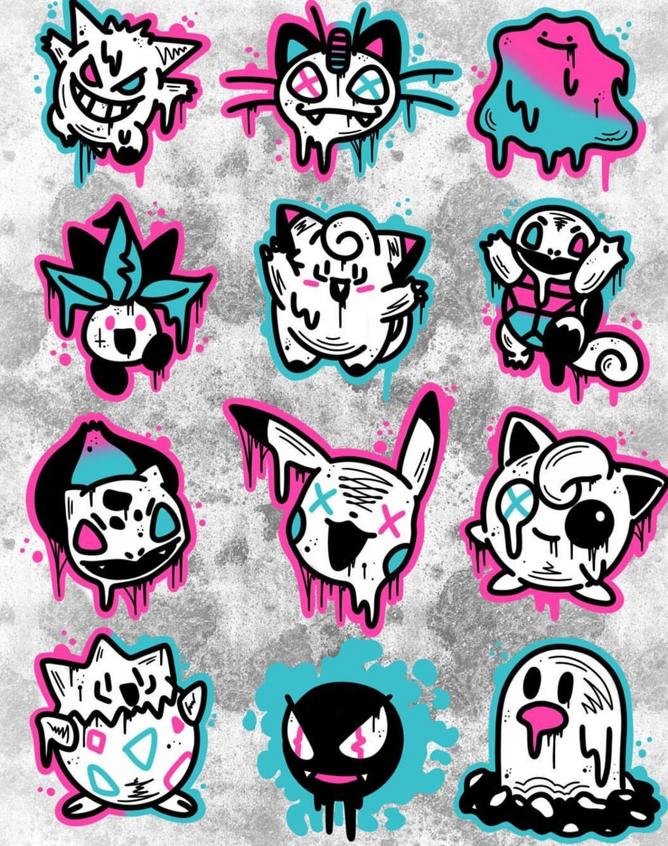 Pin by Amandy Uchiha on pokemon  Graffiti characters, Graffiti