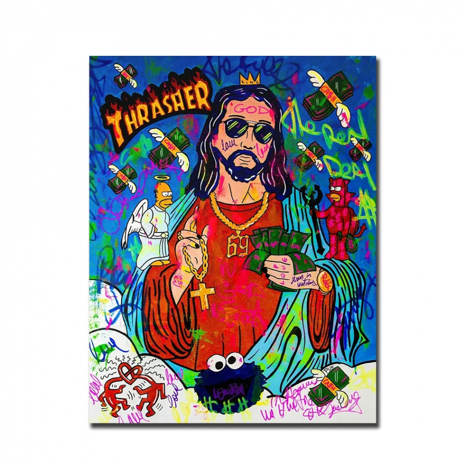 Pop Graffiti Aesthetic Series Jesus Poster And Print Picture