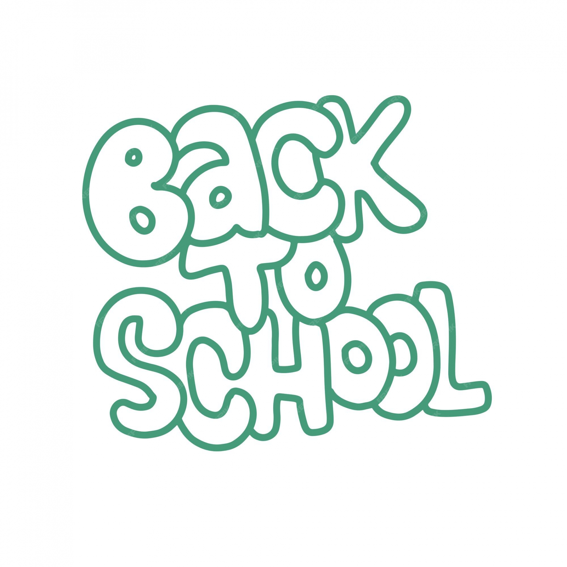 Premium Vector  Back to school lettering text hand drawn trendy