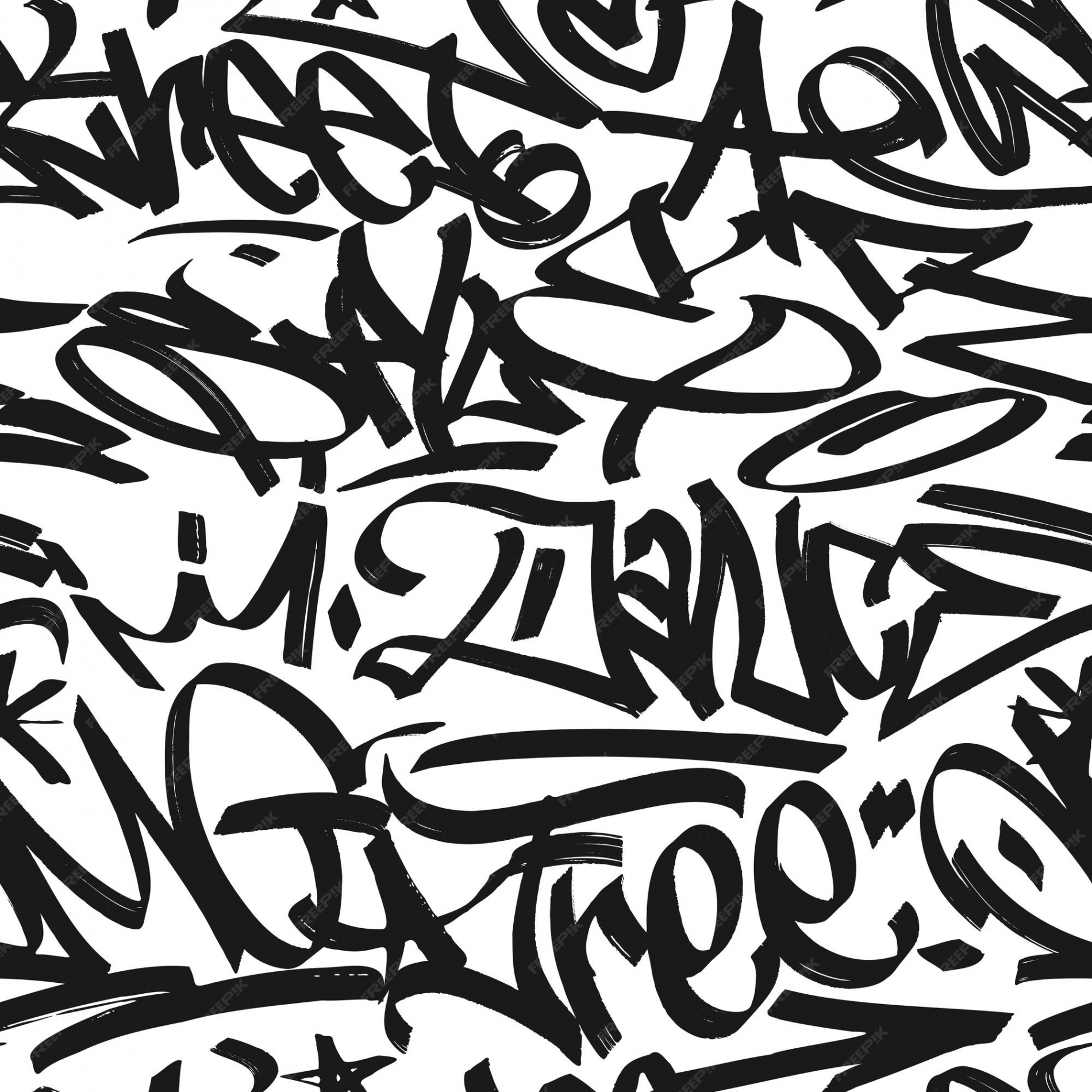 Premium Vector  Graffiti background with marker letters bright