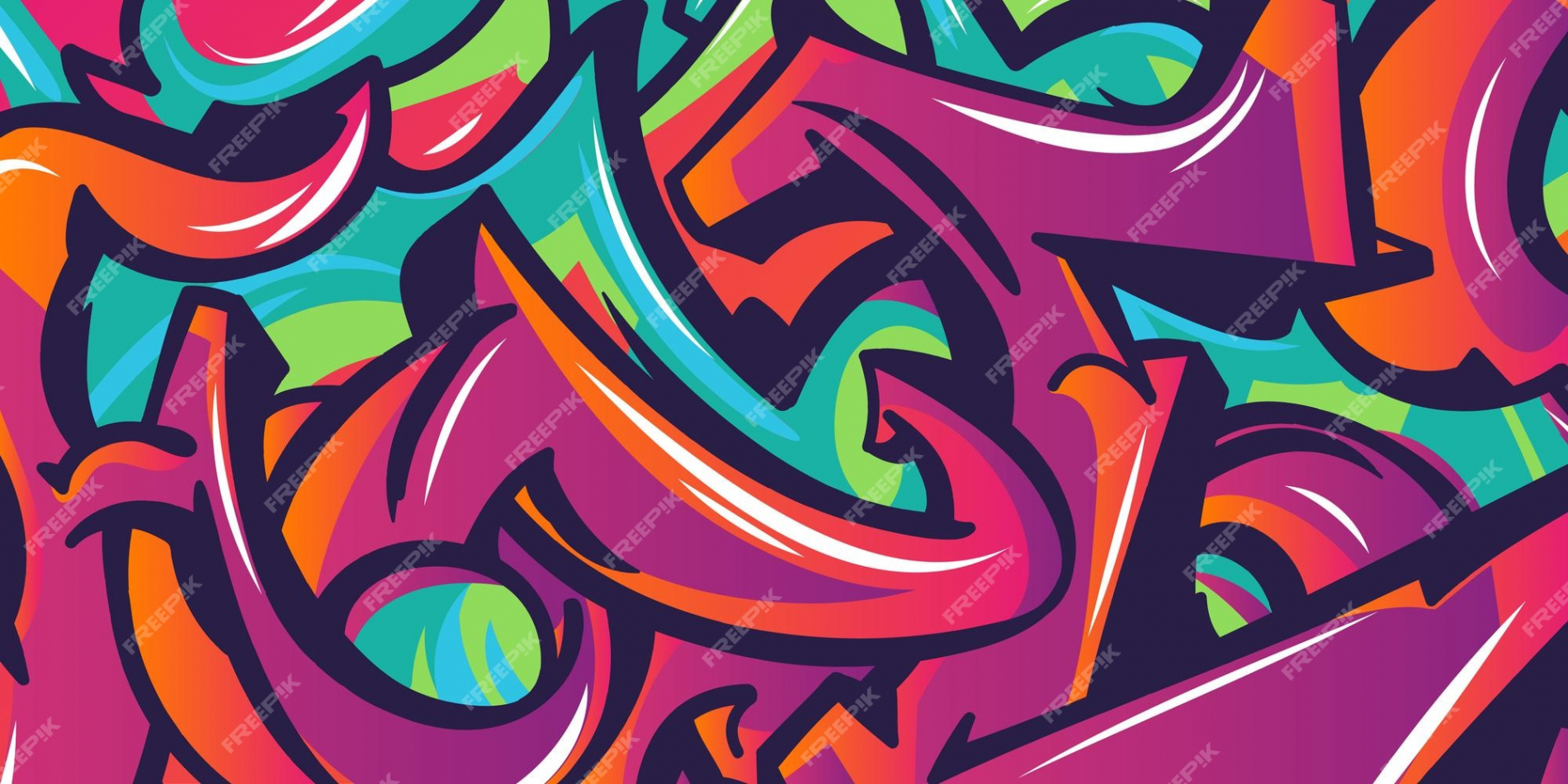 Premium Vector  Vector art design colorful graffiti background