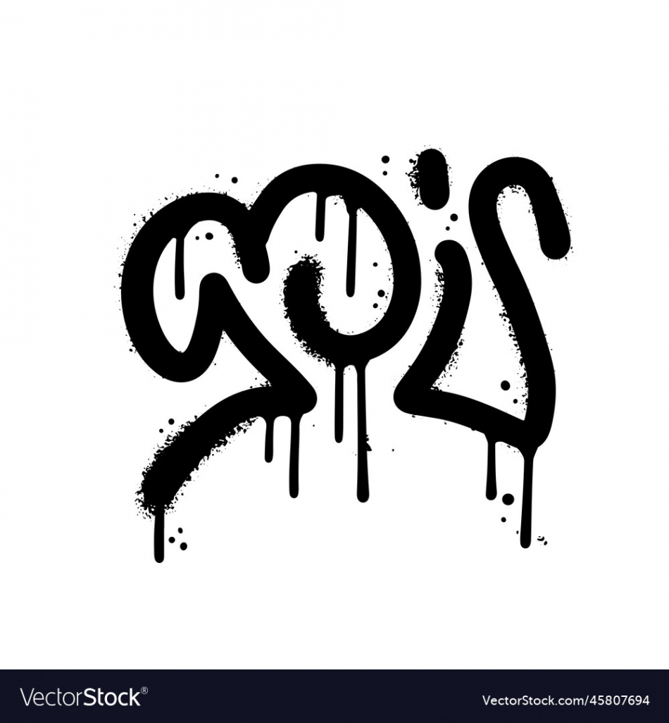 s - tag in urban street graffiti style isolated Vector Image