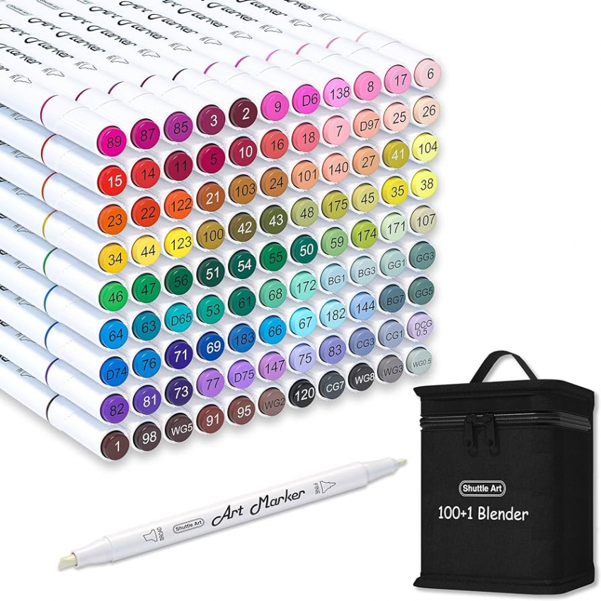 Shuttle Art  bunte Graffiti Stifte, Alkohol Marker Stifte Set mit  Nr