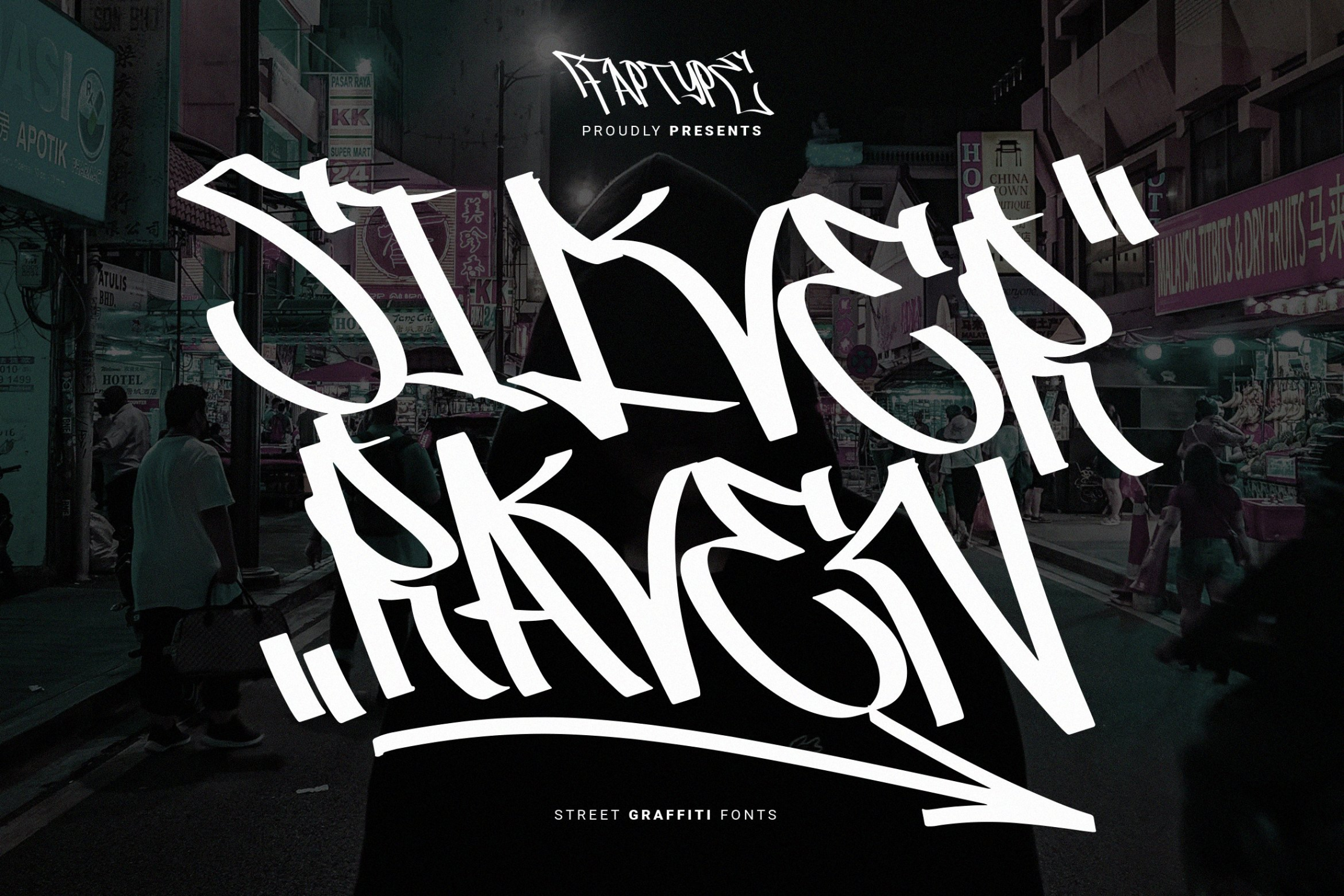 Silver Raven  Graffiti Inspired Font