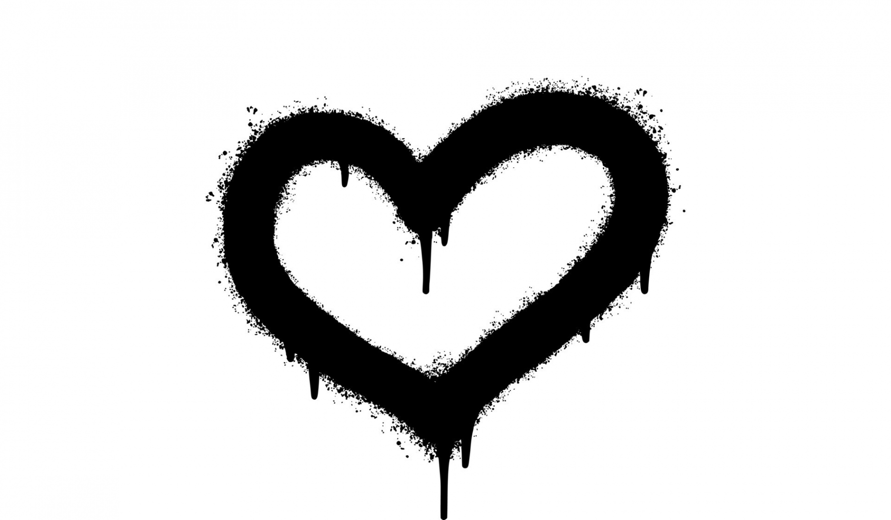 Spray Painted Graffiti heart icon Word Sprayed isolated with a