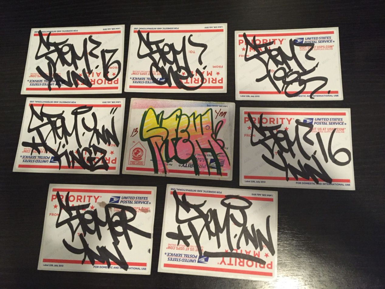 Stem YNN stickers # #label #handmade #throwie #stemynn #slaps