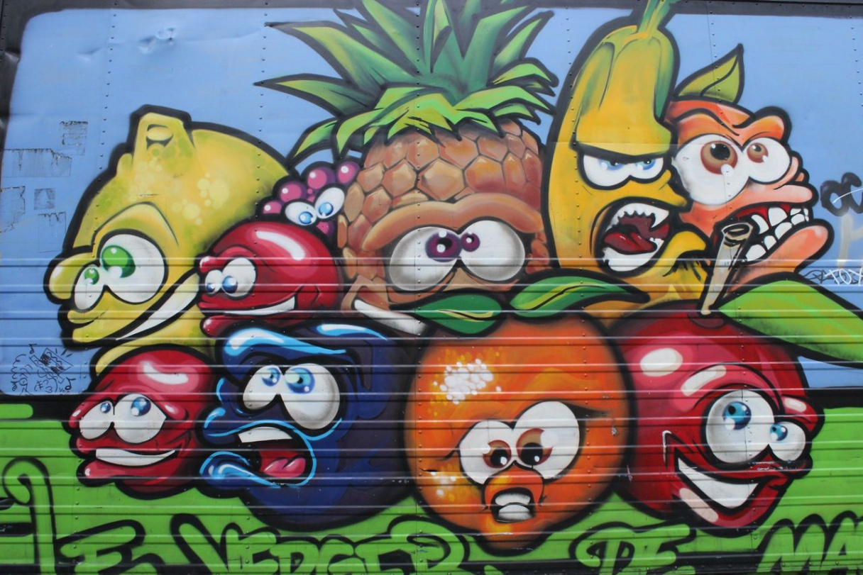 Street Art #fruit  Graffiti drawing, Graffiti art, Graffiti