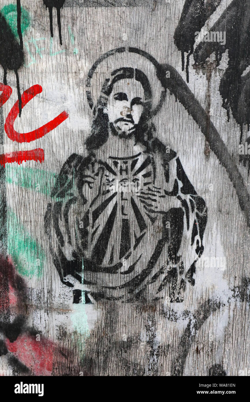 Street art jesus hi-res stock photography and images - Alamy