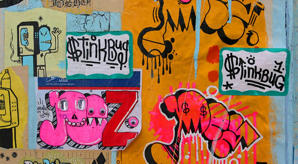 Street Art Sticker as the Favorite Quick Graffiti Solution