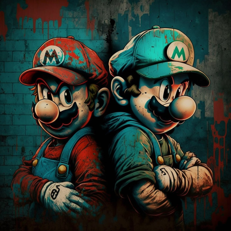 Super mario graffiti - Etsy