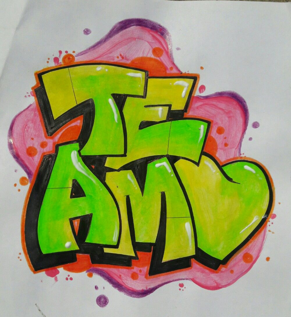 TE AMO GRAFFITI  Graffiti drawing, Graffiti art letters, Graffiti