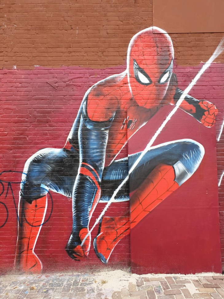 The Amazing Spider-Man swings into action!  Street art mura  Flickr