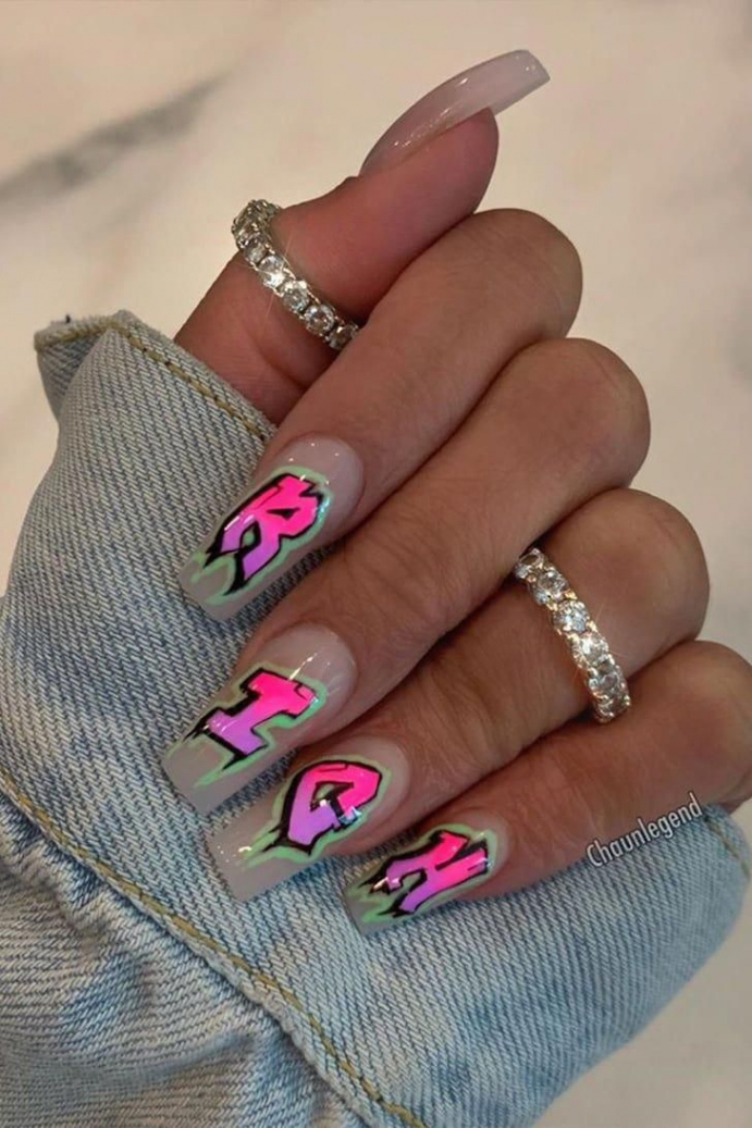 These Graffiti Nail Art Ideas Are Fresher Than the Prince of Bel