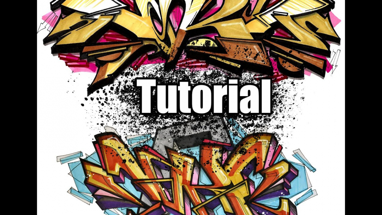 Tutorial - How to make Graffiti sketches - Step by step !