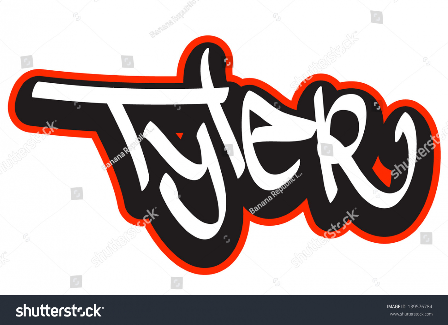 Tyler Graffiti Schriftstil-Name