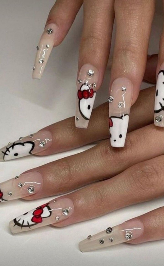 Upwork Freelancer  Cat nails, Swag nails, Hello kitty nails