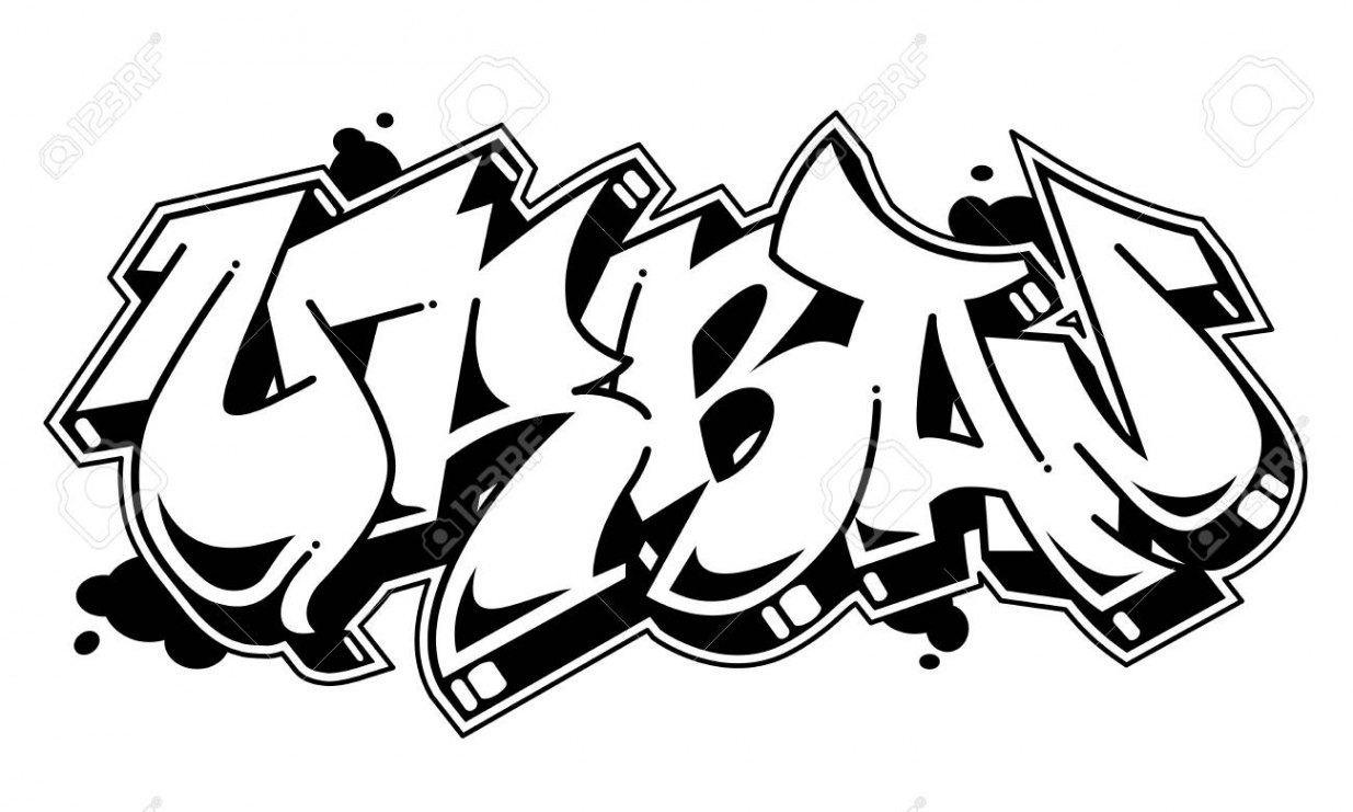 Urban Vector Word In Readable Graffiti Style