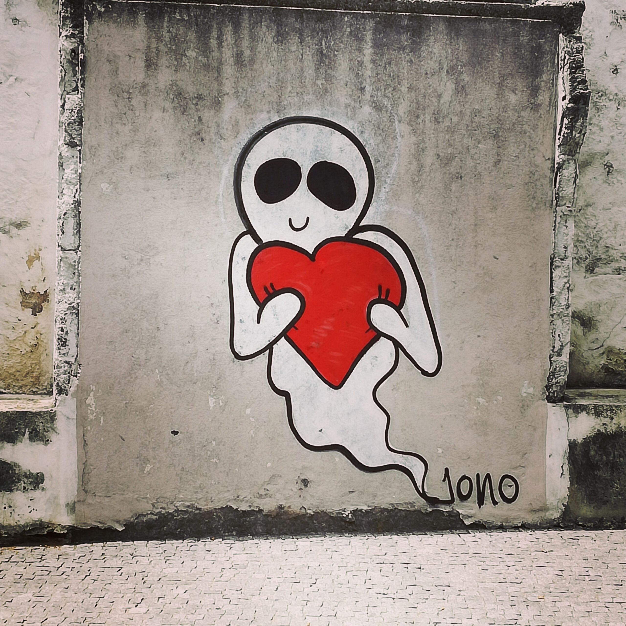 Valentine ghost - Porto, Portugal  Wandkunst, Abstrakte kunst, Kunst