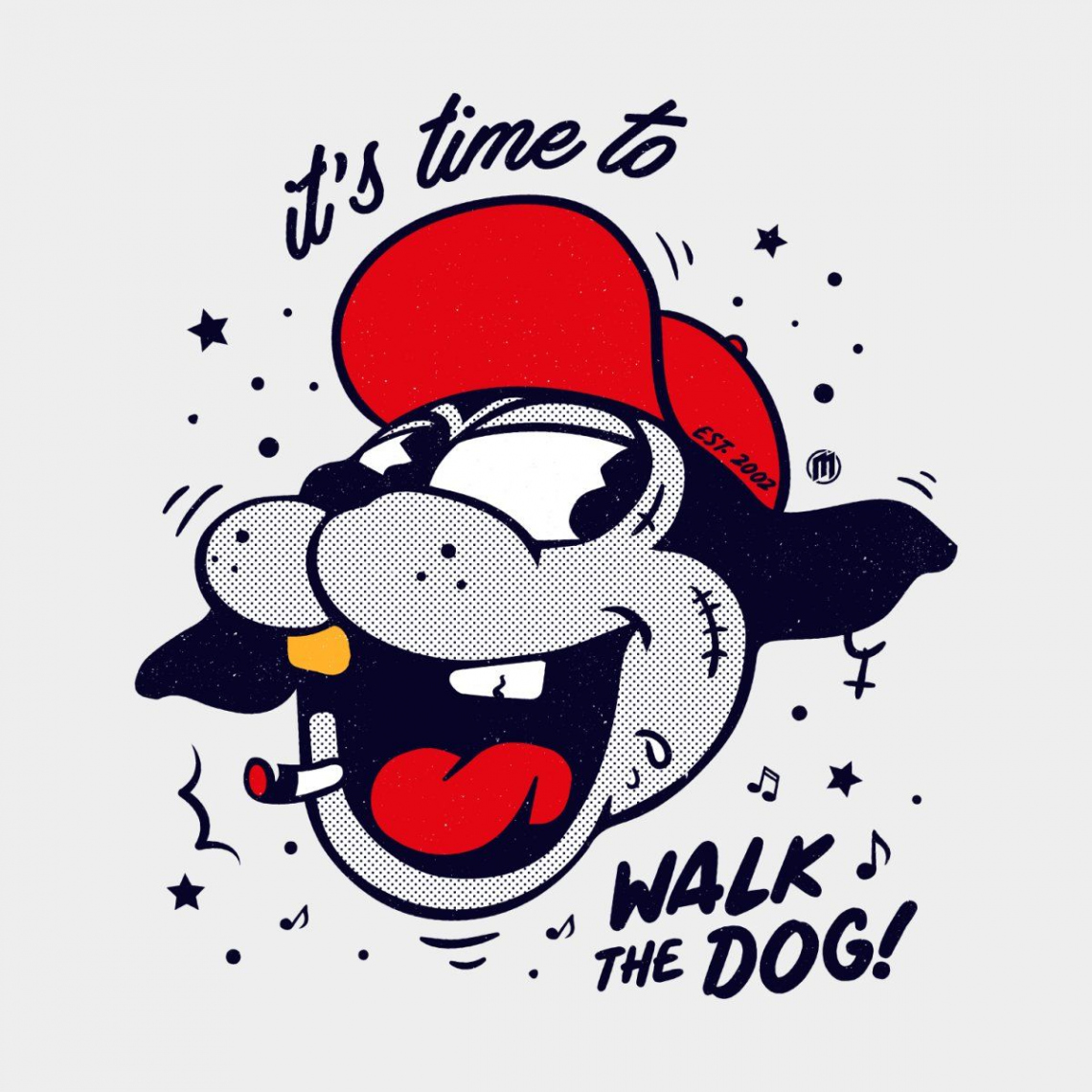 Walk the Dog  Retro illustration, Retro cartoons, Graffiti characters