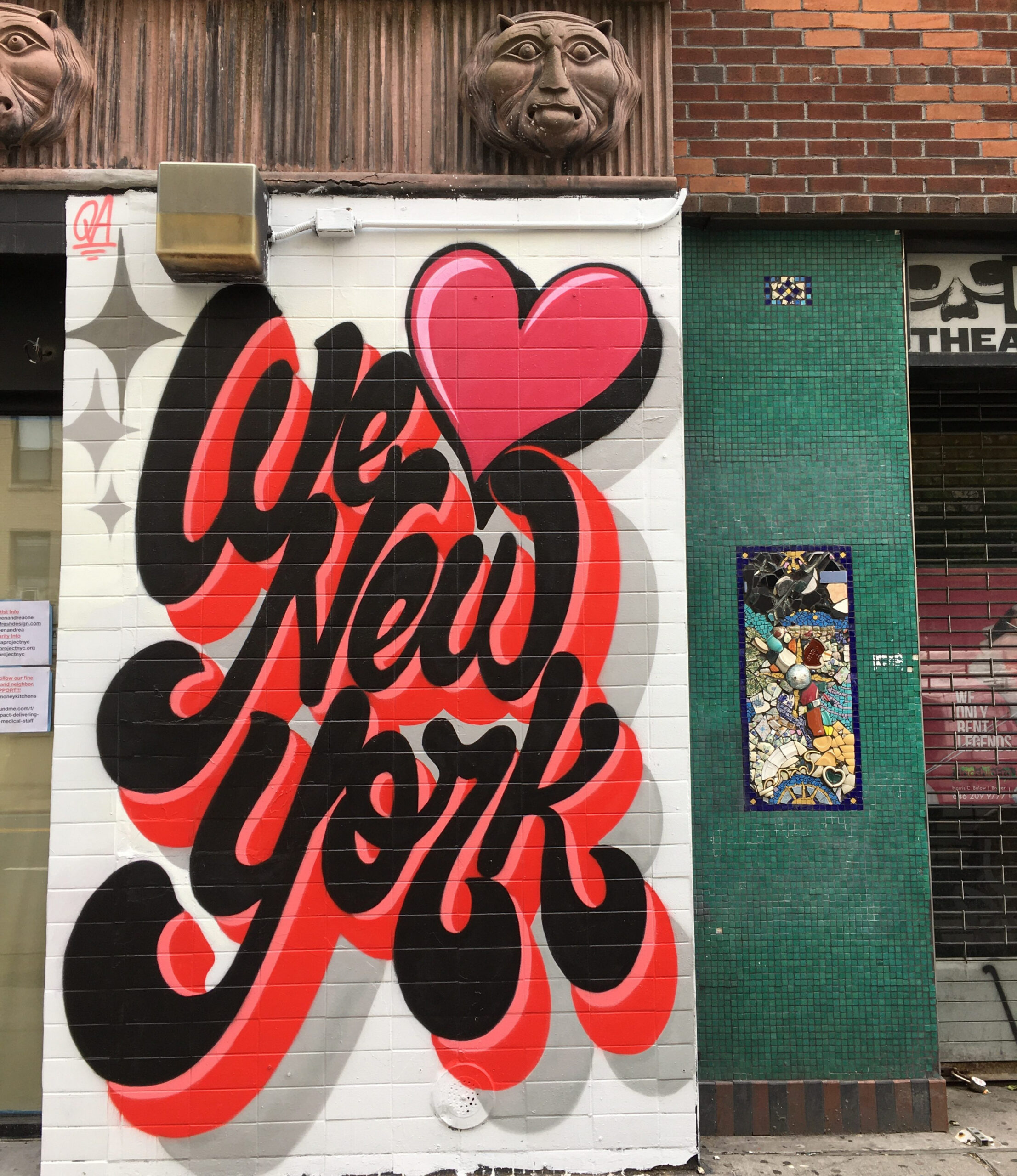 We Love New York Mural by Queen Andrea  The Worley Gig