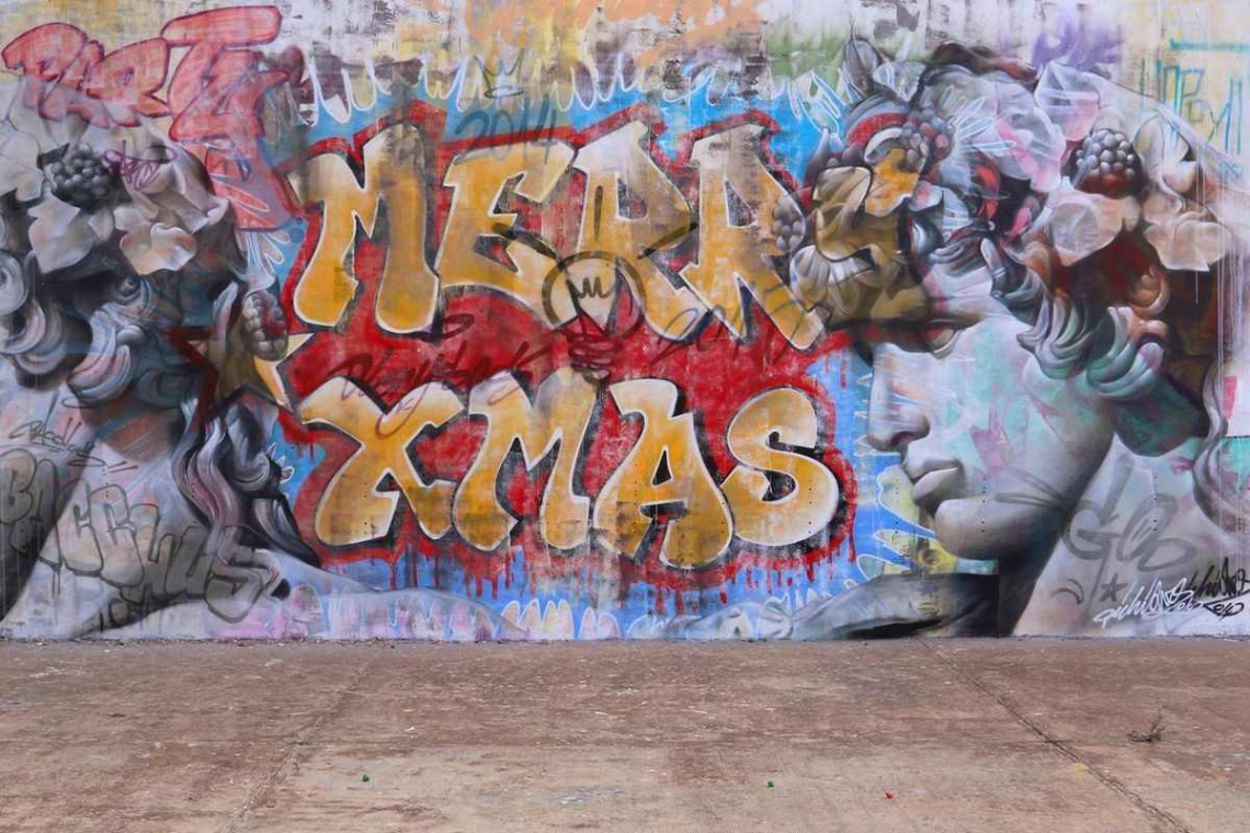 We Wish You A Merry Street Art Christmas  Widewalls