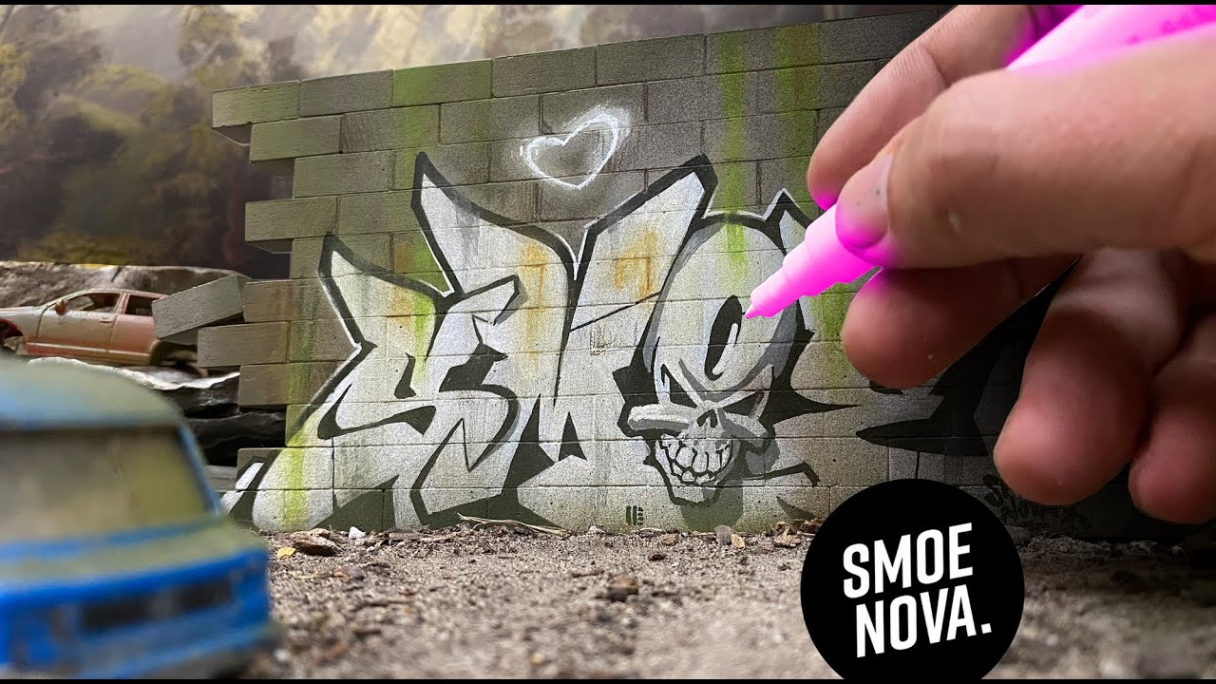 WORLD’s smallest GRAFFITI WALL - how did I make it look so real?