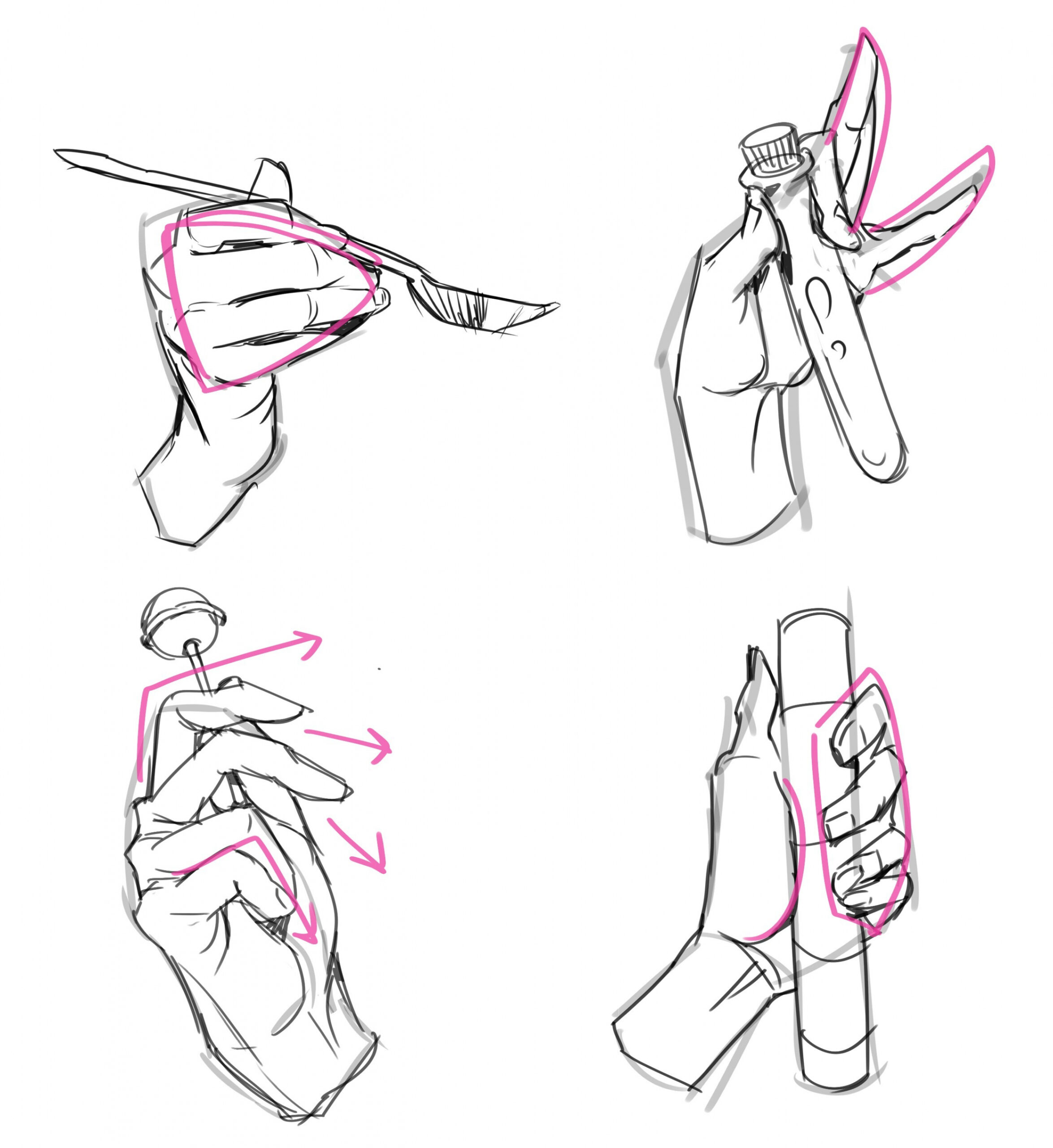 Anatomy How to Draw by Leriisa“ #: Handgesten und Vereinfachung