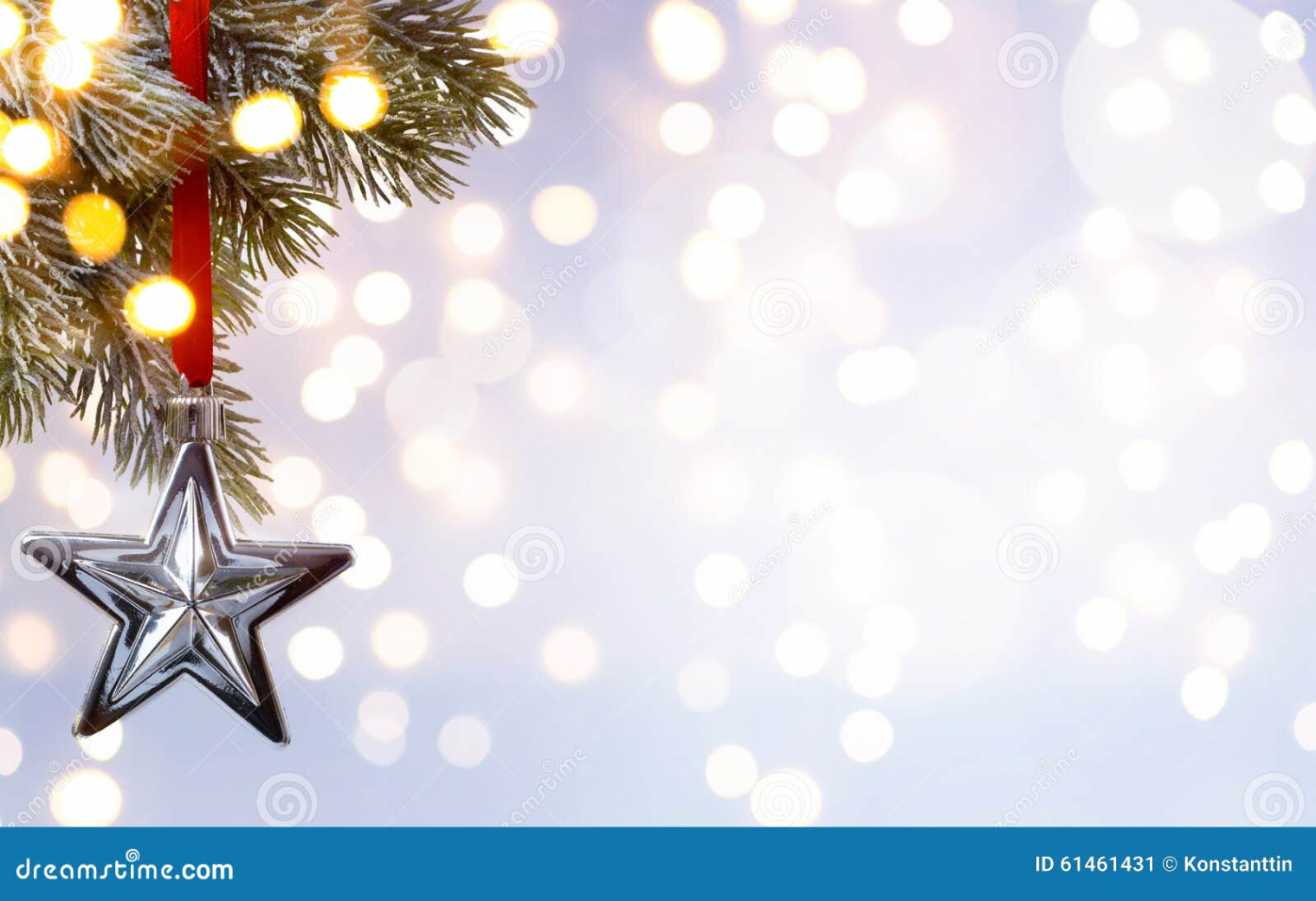 Art Christmas Holiday Background; Tree Light Stock Image - Image