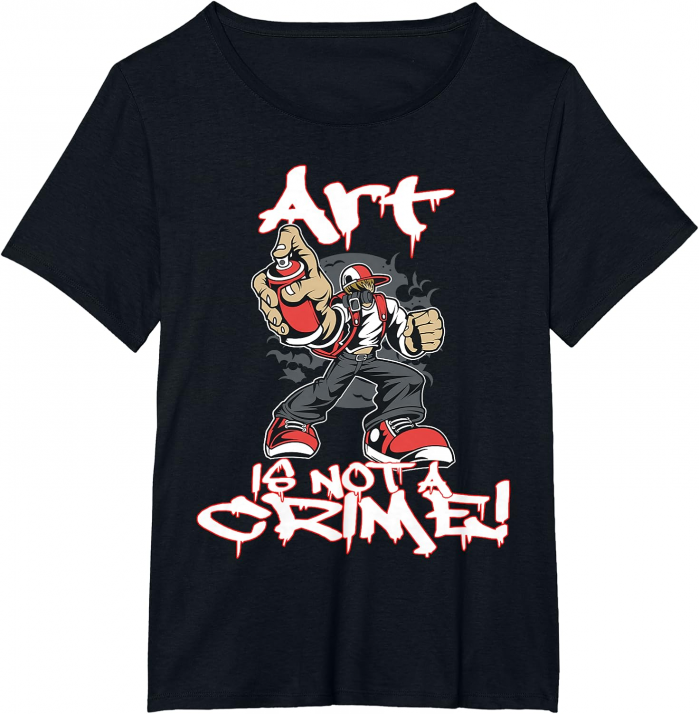 Art is not a Crime Graffiti Street art Sprayer T-Shirt