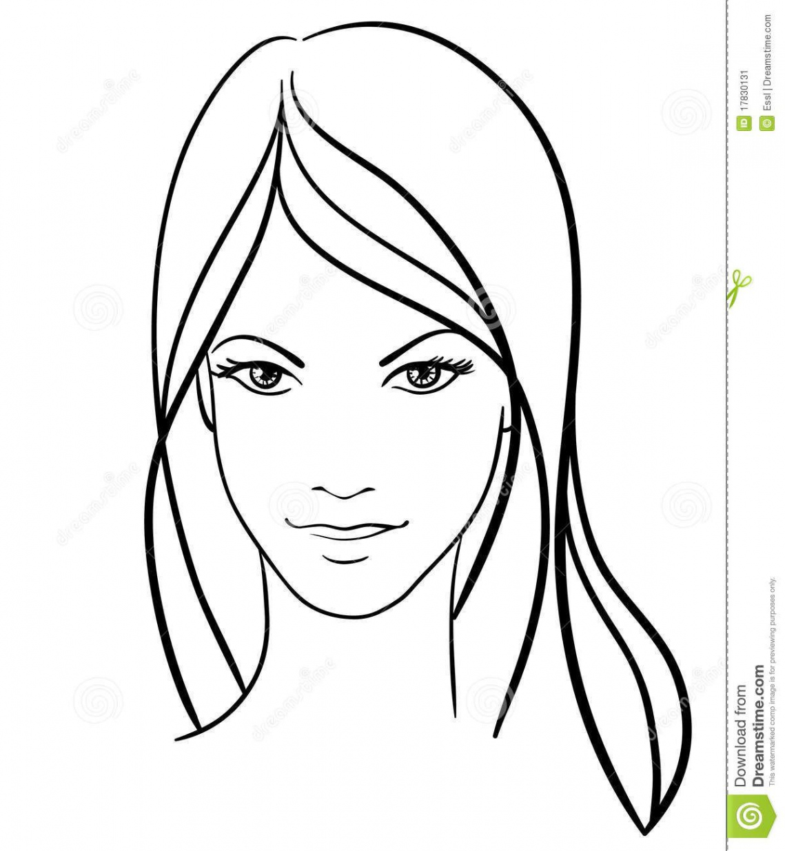 Beauty girl face icon  Simple face drawing, Face drawing, Girl