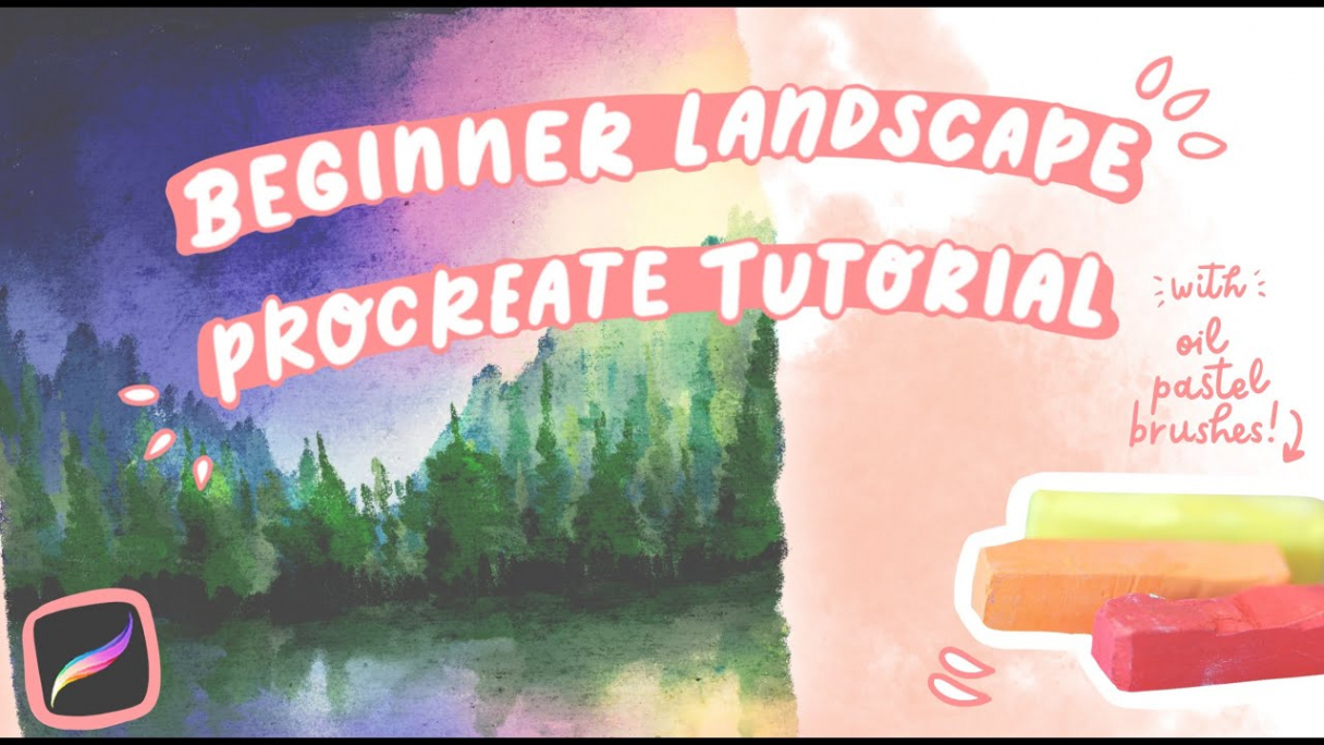 Beginner Procreate Tutorial: Oil Pastel Landscape