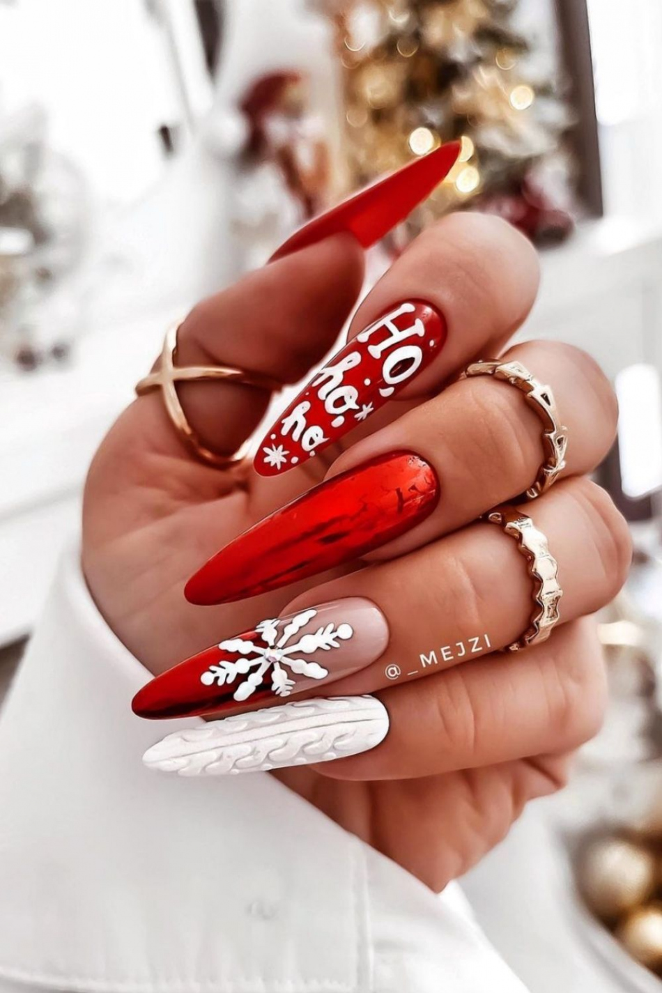 Best Christmas acrylic nails  to light up your holiday