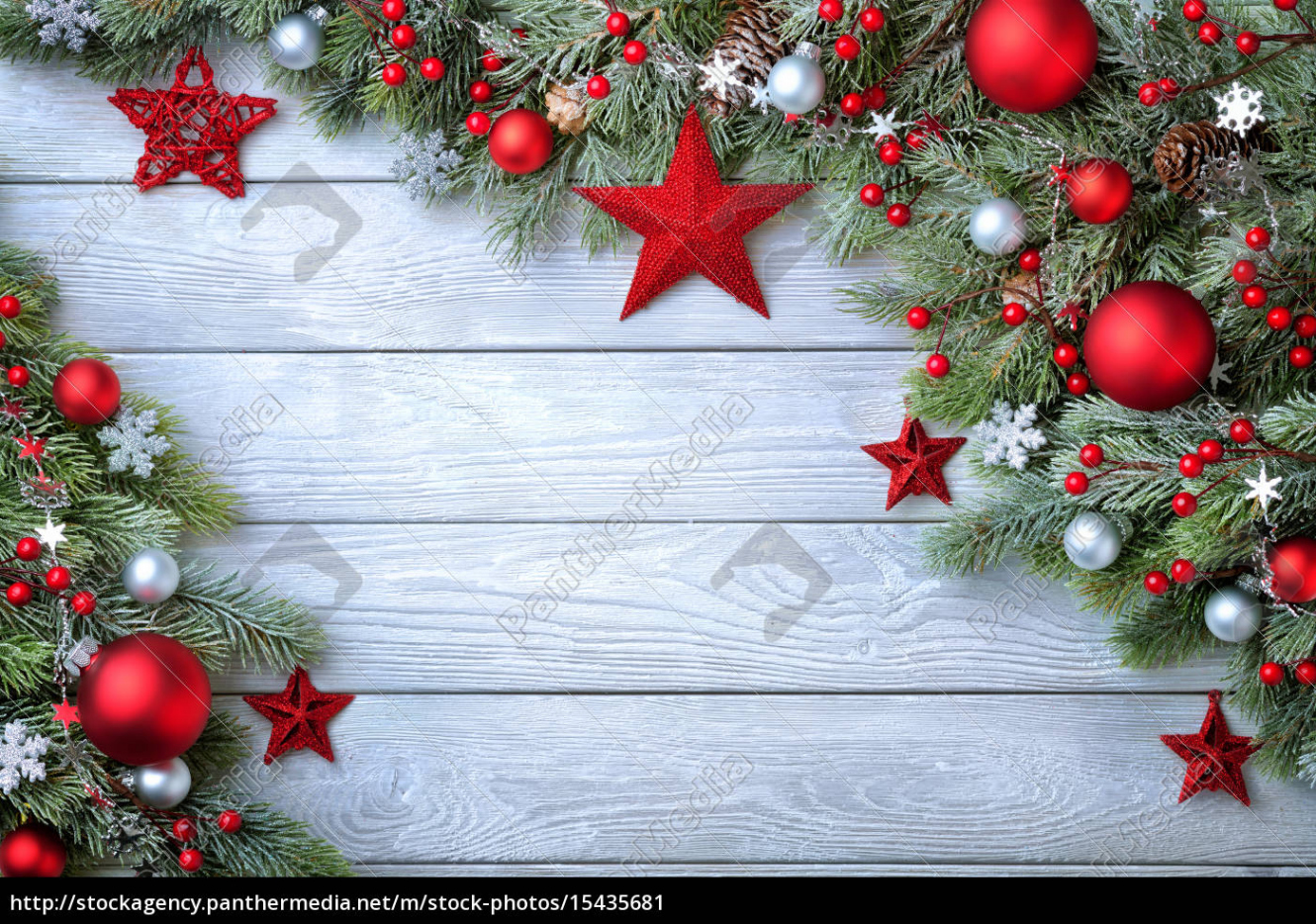 Blue wood Christmas background - Stockfoto #  Bildagentur