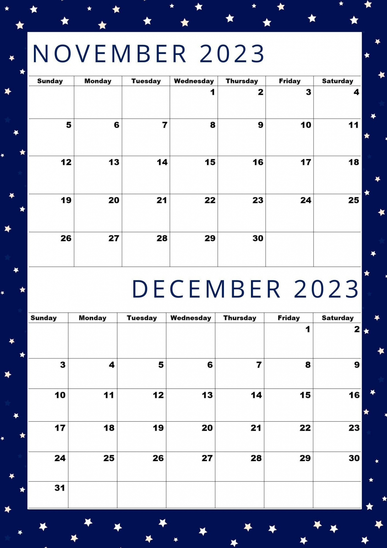 Buy November  Calendar December  Calendara Online in