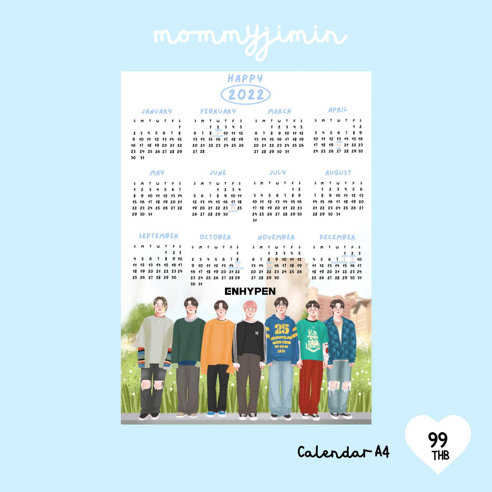 Calendar  ENHYPEN by mommyjiminn  LINE SHOPPING