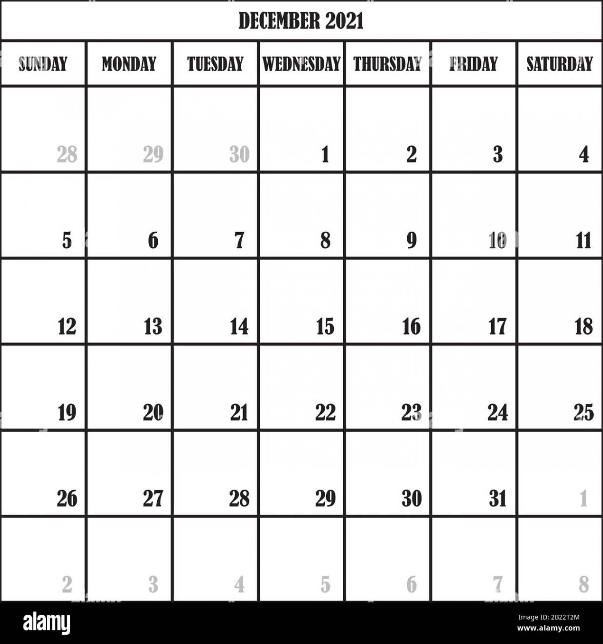 CALENDAR PLANNER MONTH DECEMBER  ON TRANSPARENT BACKGROUND