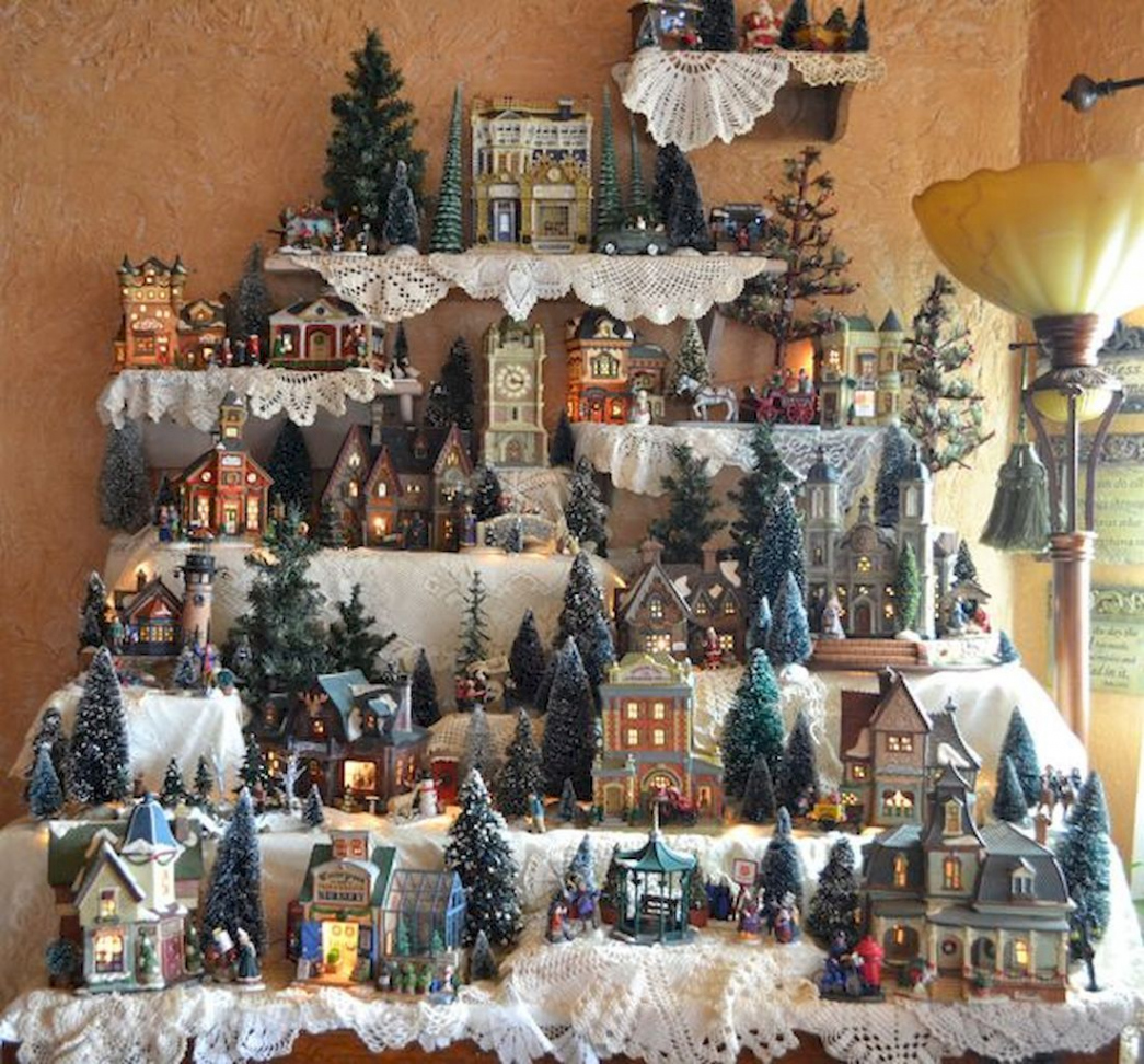 Captivating Christmas Village Window Display Ideas