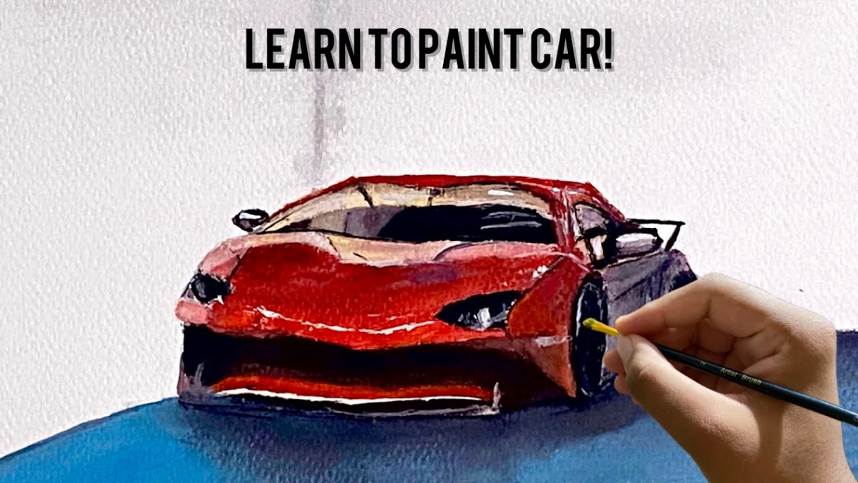 Car  Car Acrylic Painting  Realistic Car Painting