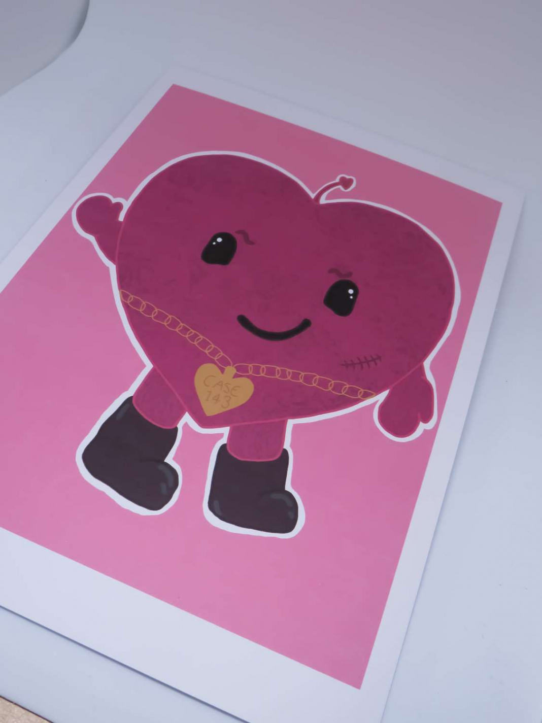 CASE  Heart Monster A Print - MadeMe